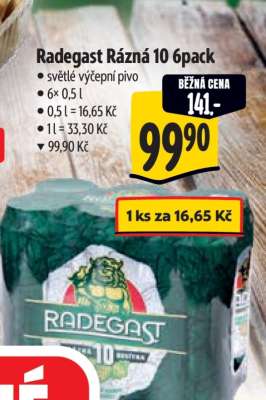 Radegast Rázná 10 6pack
