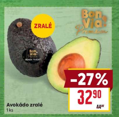 Avokádo zralé