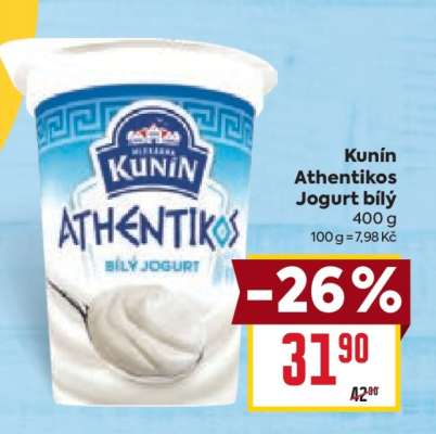 Kunín Athentikos jogurt bílý