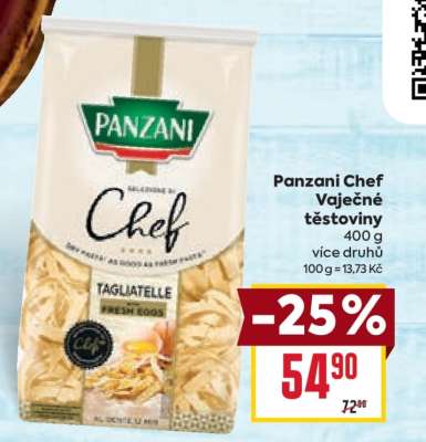 Panzani Chef Vaječné těstoviny