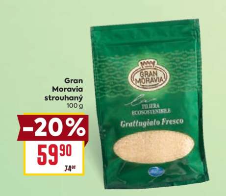 Gran Moravia strouhaný 100 g