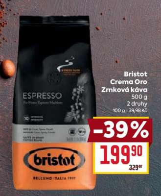 Bristot Crema Oro Zrnková káva