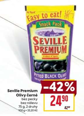 Seville Premium Olivy černé