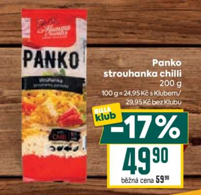 Panko strouhanka chilli