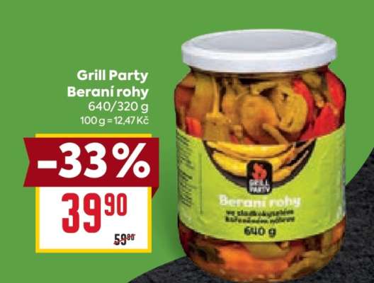 Grill Party Beraní rohy