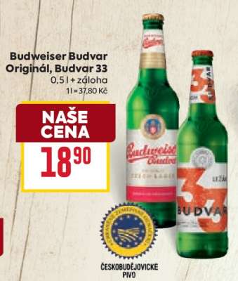 Budweiser Budvar Original Budvar 33