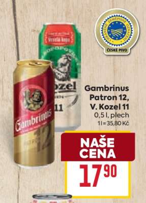 Gambrinus Patron 12, V. Kozel 11