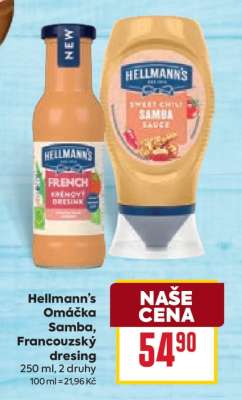 Hellmann’s Omáčka Samba, Francouzský dresing