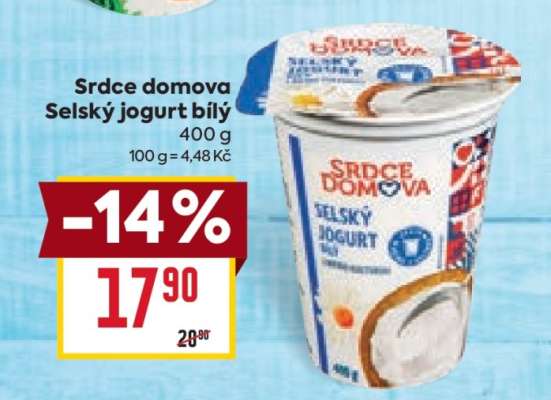 Srdce domova Selský jogurt bílý