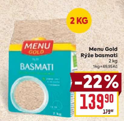 Menu Gold Rýže basmati