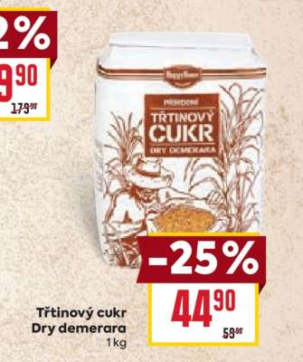 Třtinový cukr Dry demerara