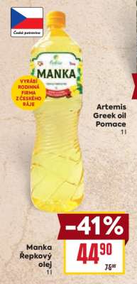 Manka Řepkový olej