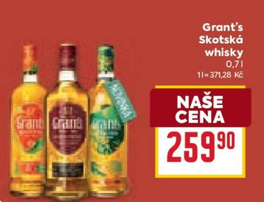 Grant’s Skotská whisky