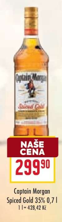 Captain Morgan Spiced Gold 35%, 0,7 l