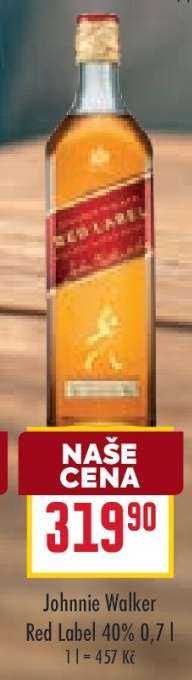 Johnnie Walker Red Label 40% 0,7 l