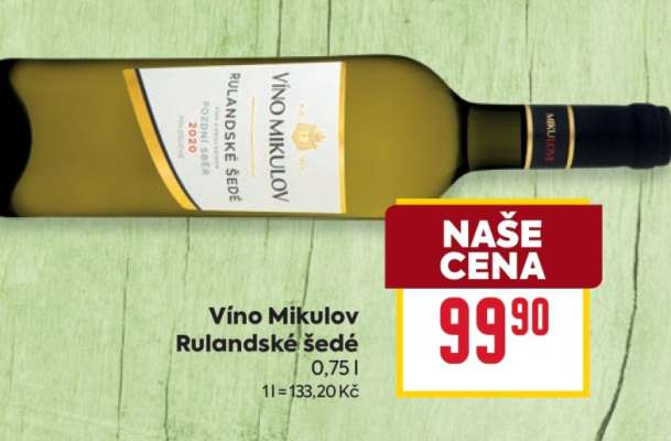 Víno Mikulov Rulandské šedé