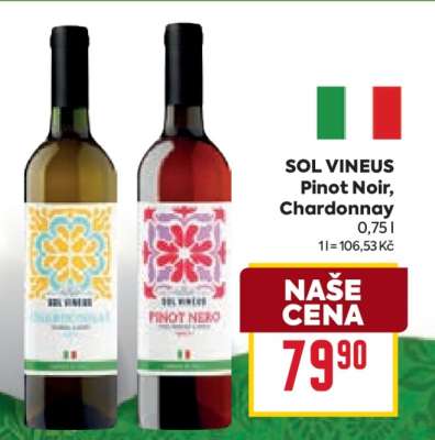 SOL VINEUS Pinot Noir, Chardonnay
