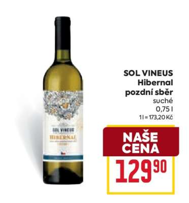 SOL VINEUS Hibernal pozdní sběr