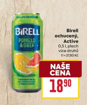 Birell ochucený, Active
