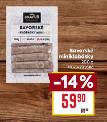 Bavorské miniklobásky
