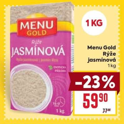 Menu Gold Rýže jasmínová 1kg