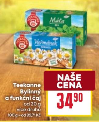 Teekanne Bylinný a Funkční čaj