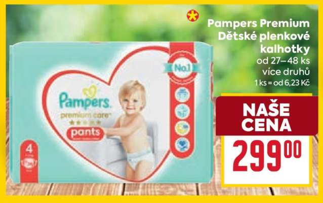 Pampers Premium Dětské plenkové kalhotky