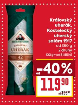 Královský Uherák / Kostelecký uherský salám 1917