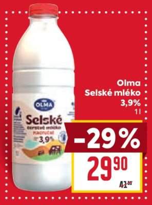Olma Selské mléko 3,9%