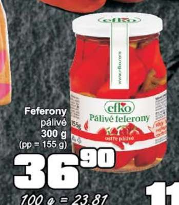 Feferony pálivé