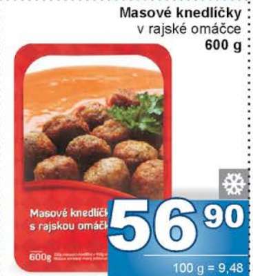 MASOVÉ KNEDLÍČKY V RAJSKÉ OMÁČCE