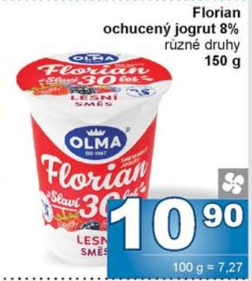 Florian ochucený jogurt 8%