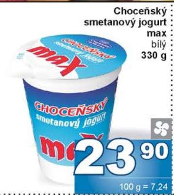 CHOCEŇSKÝ Smetanový jogurt MAX