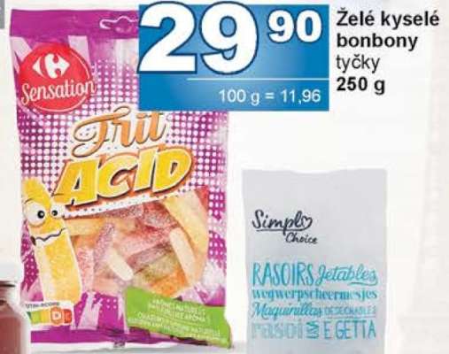 Želé kyselé bonbony