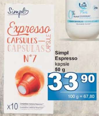 Simpl Espresso kapsle