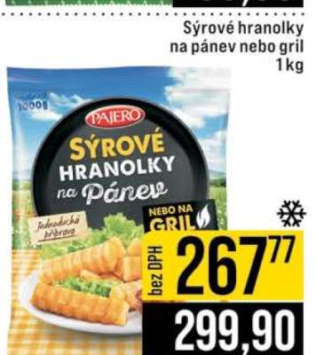 Sýrové hranolky na pánev nebo gril