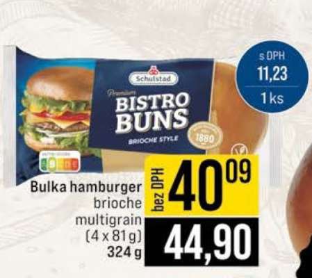Bulka hamburger brioche multigrain