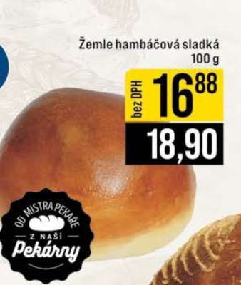 Žemle hambáčová sladká