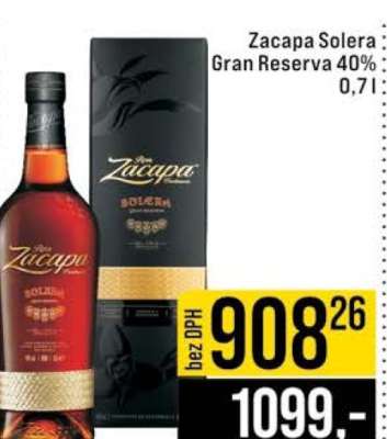 Zacapa Solera Gran Reserva 40% 0,7l