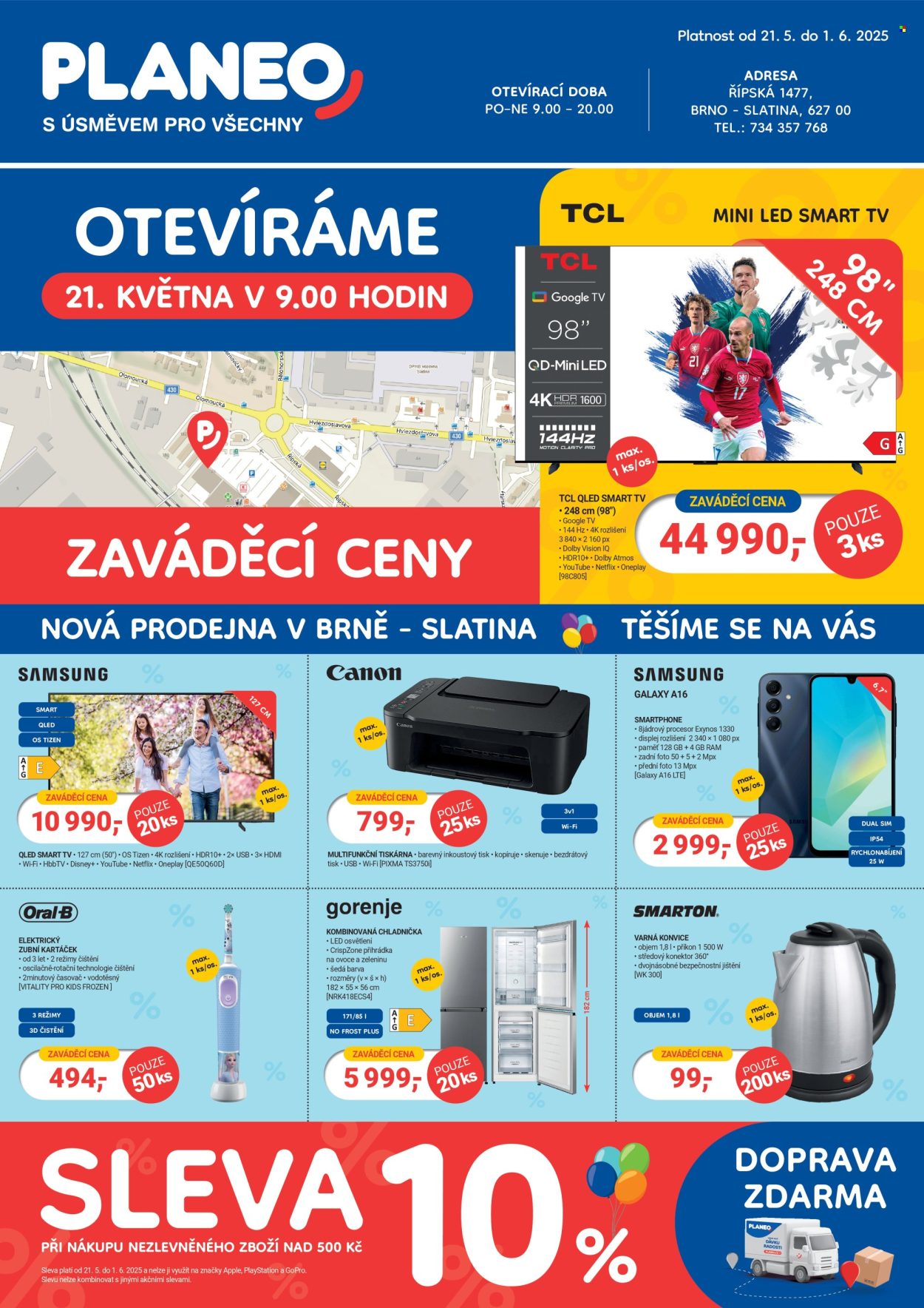 Leták PLANEO Elektro - 21.5.2025 - 1.6.2025. Strana 1