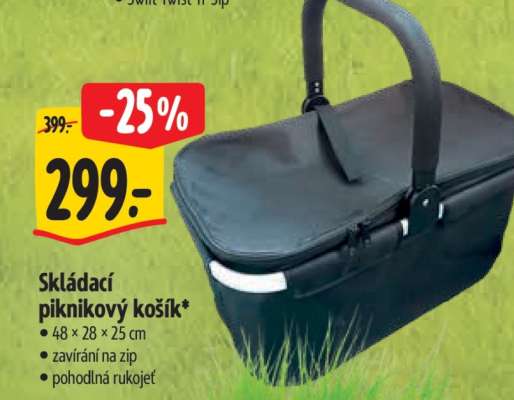 Skládací piknikový košík