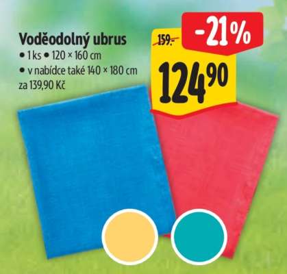 Voděodolný ubrus