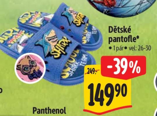 DĚTSKÉ PANTOFLE*