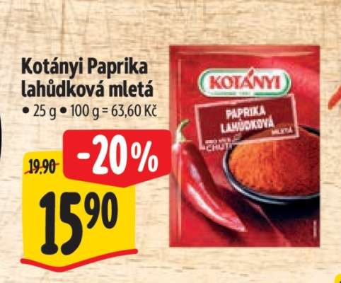 Kotányi Paprika lahůdková mletá