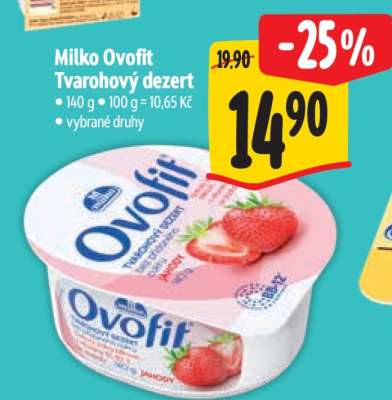 Milko Ovofit Tvarohový dezert