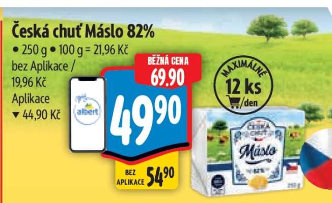Česká chuť Máslo 82%