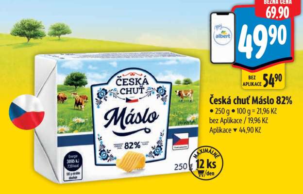 Česká chuť Máslo 82%