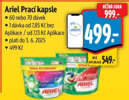 Ariel prací kapsle