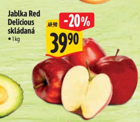 JABLKA RED DELICIOUS skládaná