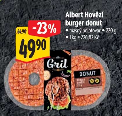 Albert Hovězí burger donut
